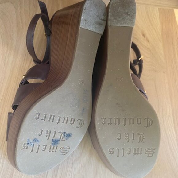 Juicy Couture wood wedges - size 9 - excellent condition - Picture 5 of 6